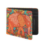 Indian Boho Hippie Elephant Print Bifold Wallet