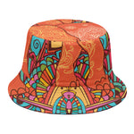 Indian Boho Hippie Elephant Print Bucket Hat