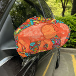 Indian Boho Hippie Elephant Print Car Side Mirror Covers