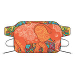 Indian Boho Hippie Elephant Print Car Windshield Snow Cover