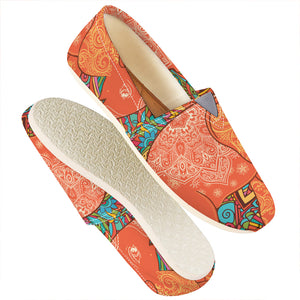 Indian Boho Hippie Elephant Print Casual Shoes