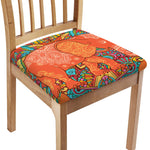 Indian Boho Hippie Elephant Print Chair Cushion Cover