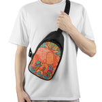 Indian Boho Hippie Elephant Print Chest Bag