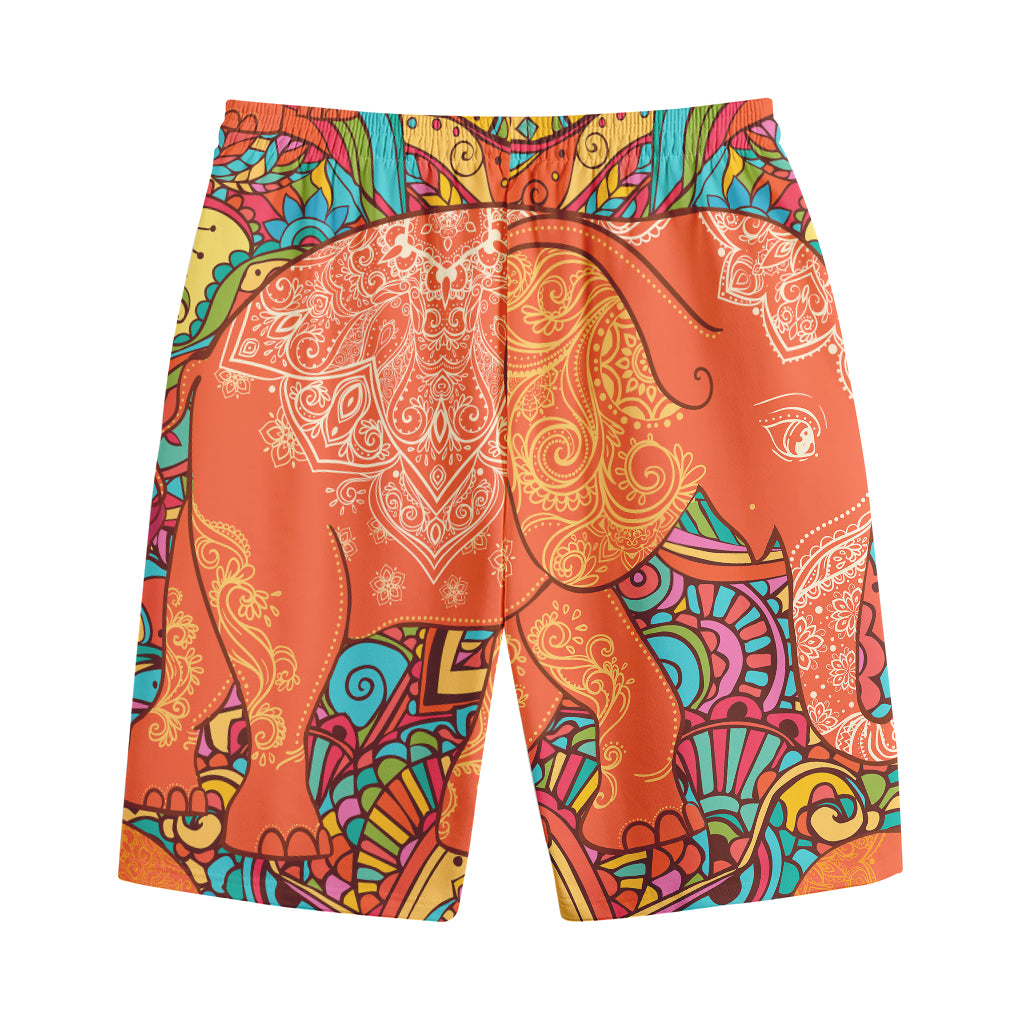 Indian Boho Hippie Elephant Print Cotton Shorts