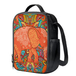 Indian Boho Hippie Elephant Print Crossbody Lunch Bag