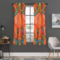 Indian Boho Hippie Elephant Print Grommet Curtain Panels