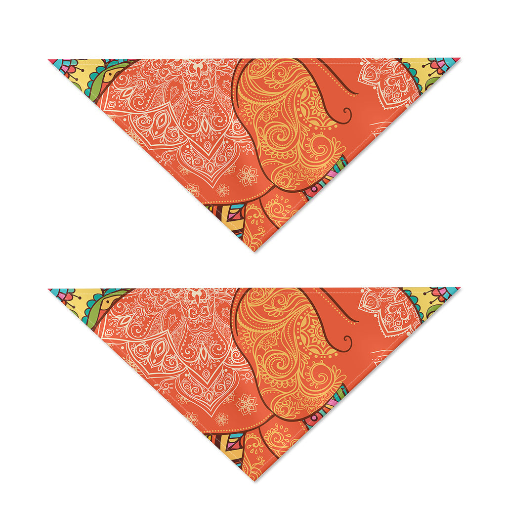 Indian Boho Hippie Elephant Print Dog Bandana