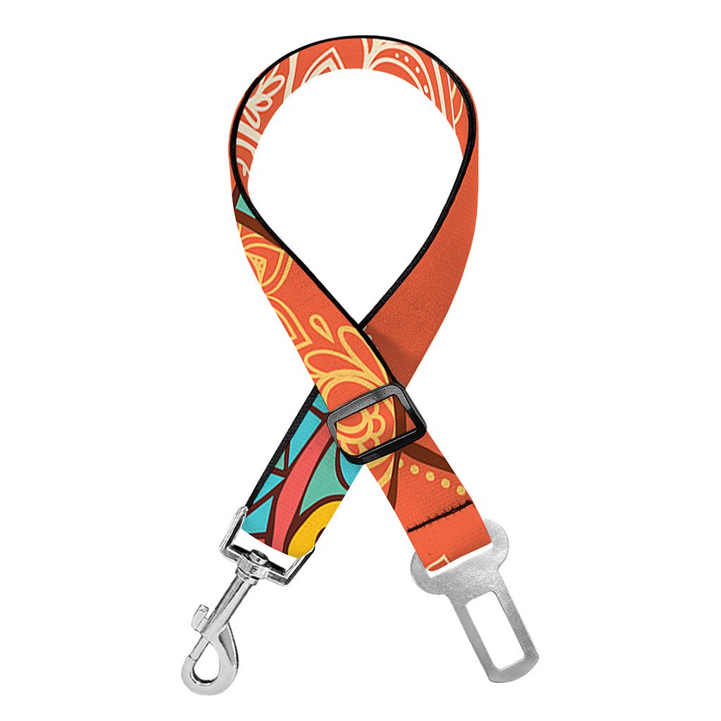 Indian Boho Hippie Elephant Print Dog Seat Belt