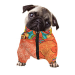 Indian Boho Hippie Elephant Print Dog Zip Up Jacket