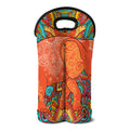 Indian Boho Hippie Elephant Print Double Neoprene Wine Tote