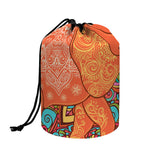 Indian Boho Hippie Elephant Print Drawstring Makeup Bag