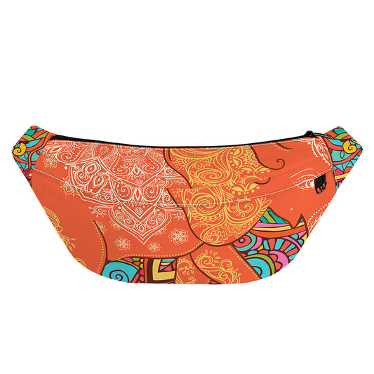 Indian Boho Hippie Elephant Print Fanny Pack