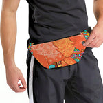 Indian Boho Hippie Elephant Print Fanny Pack