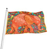 Indian Boho Hippie Elephant Print Flag