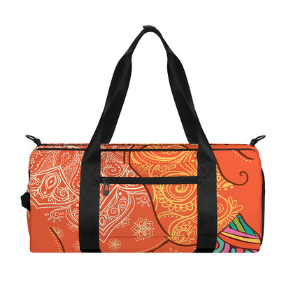 Indian Boho Hippie Elephant Print Gym Bag