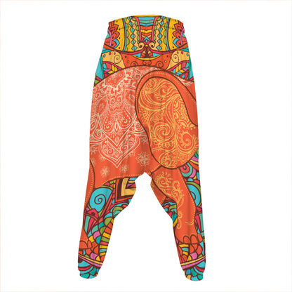 Indian Boho Hippie Elephant Print Hammer Pants