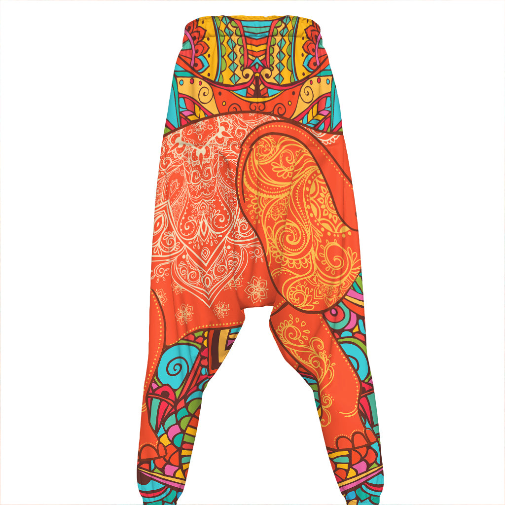 Indian Boho Hippie Elephant Print Hammer Pants