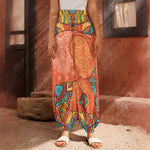 Indian Boho Hippie Elephant Print Harem Pants
