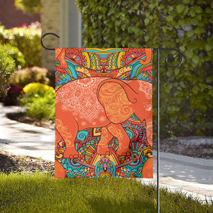 Indian Boho Hippie Elephant Print House Flag