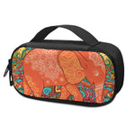 Indian Boho Hippie Elephant Print Insulin Cooler Travel Case