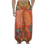 Indian Boho Hippie Elephant Print Lantern Pants