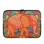 Indian Boho Hippie Elephant Print Laptop Sleeve
