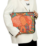 Indian Boho Hippie Elephant Print Laptop Sleeve