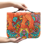 Indian Boho Hippie Elephant Print Leather Bible Cover