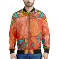 Indian Boho Hippie Elephant Print Men's Bomber Jacket