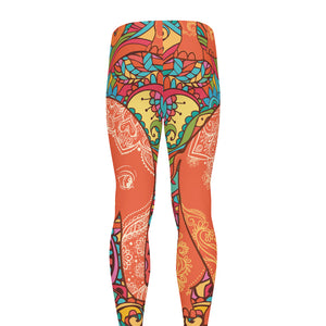 Indian Boho Hippie Elephant Print Men's leggings