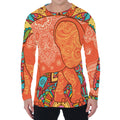 Indian Boho Hippie Elephant Print Men's Long Sleeve T-Shirt