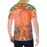 Indian Boho Hippie Elephant Print Men's Shirt