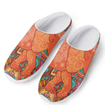 Indian Boho Hippie Elephant Print Mesh Casual Shoes