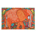 Indian Boho Hippie Elephant Print Placemat