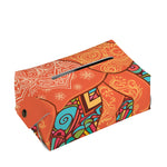 Indian Boho Hippie Elephant Print Rectangle Tissue Box Cover