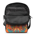 Indian Boho Hippie Elephant Print Rectangular Crossbody Bag