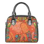 Indian Boho Hippie Elephant Print Shoulder Handbag