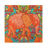 Indian Boho Hippie Elephant Print Silk Bandana