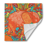 Indian Boho Hippie Elephant Print Silk Bandana