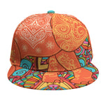 Indian Boho Hippie Elephant Print Snapback Cap