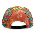 Indian Boho Hippie Elephant Print Snapback Cap