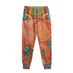 Indian Boho Hippie Elephant Print Sweatpants