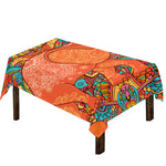 Indian Boho Hippie Elephant Print Tablecloth