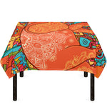 Indian Boho Hippie Elephant Print Tablecloth