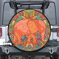 Indian Boho Hippie Elephant Print Tire Cover