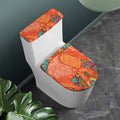 Indian Boho Hippie Elephant Print Toilet Lid And Tank Cover Set