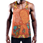 Indian Boho Hippie Elephant Print Training Tank Top
