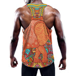 Indian Boho Hippie Elephant Print Training Tank Top