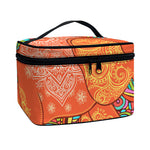 Indian Boho Hippie Elephant Print Travel Makeup Bag