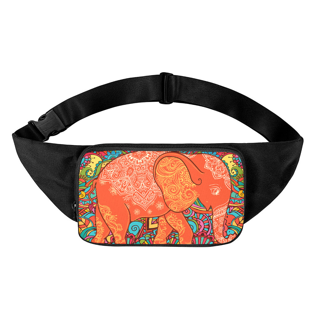 Indian Boho Hippie Elephant Print Waist Bag